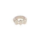 Anillo chunky Júpiter en bronce con baño de plata 925 Talla 7