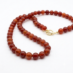 Collar de piedra natural cornalina tamaño mediano #8 .Longitud: 42cm