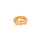 Anillo chunky Júpiter en bronce con baño de oro de 24K Talla 7
