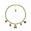 Collar frutos rojos.