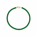 Collar de piedra natural jade verde #8.