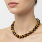 Collar de piedra natural ojo de tigre #10.