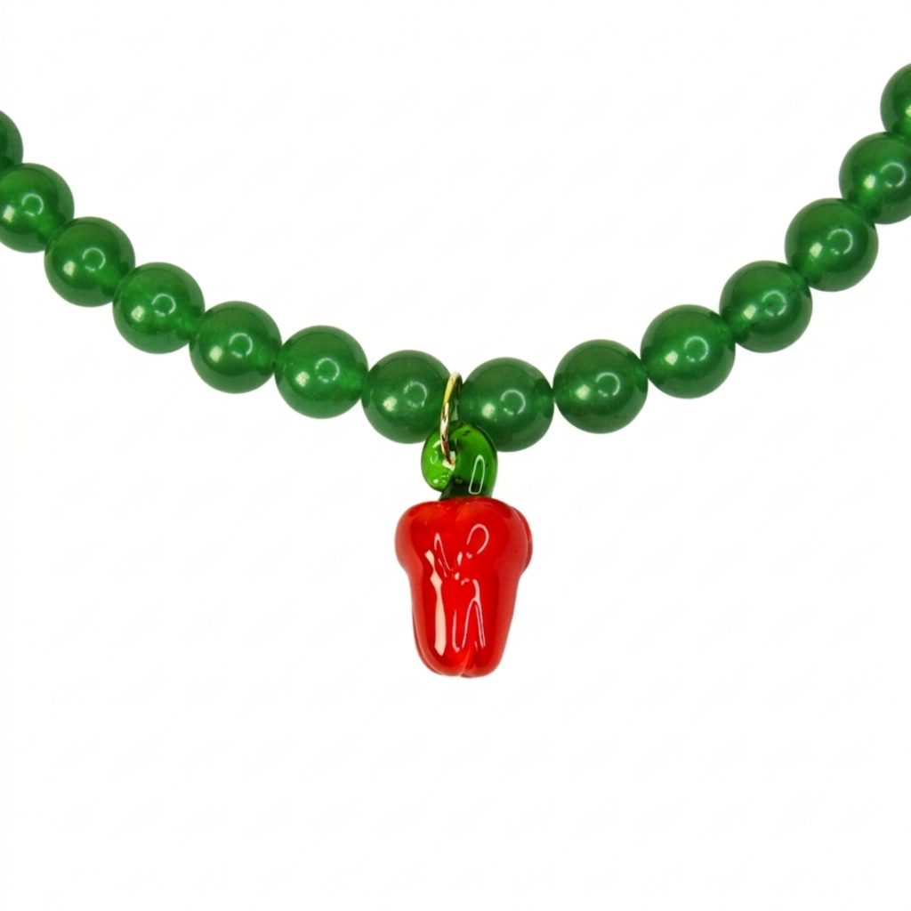 Collar pimentón Jade huerto.
