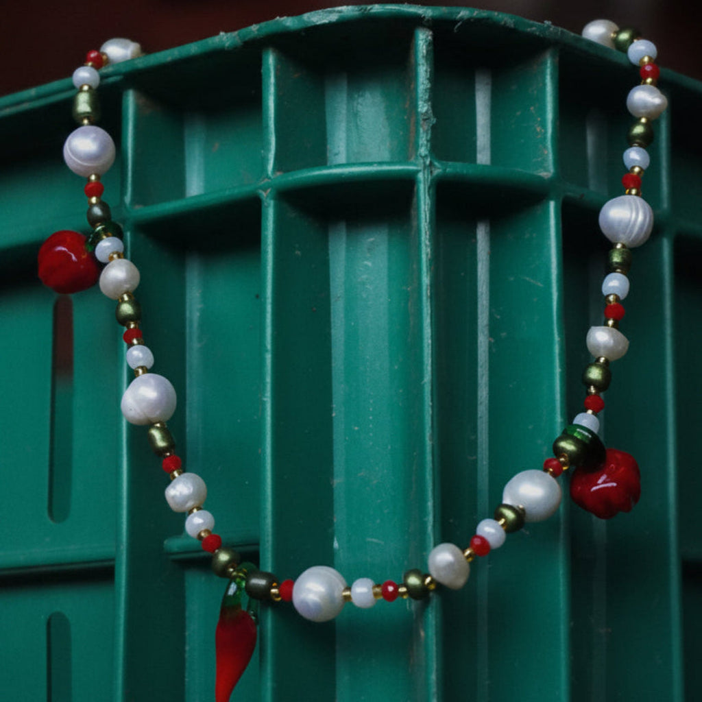 Collar perlado caral