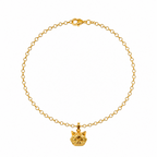 Collar gato persa bronce baño de oro 24K.