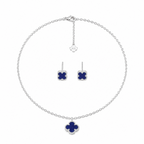 Set Van Cleef azul lago plata ley 925.