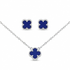 Set Van Cleef azul lago plata ley 925.