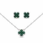 SET VAN CLEEF VERDE FRAILEJÓN - PLATA LEY 925