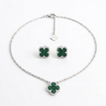 SET VAN CLEEF VERDE FRAILEJÓN - PLATA LEY 925