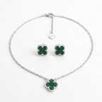 SET VAN CLEEF VERDE FRAILEJÓN - PLATA LEY 925