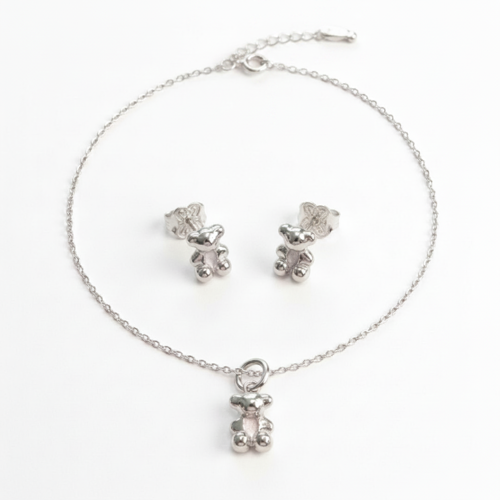 SET OSO PLATEADO - COVERGOLD RODINADO