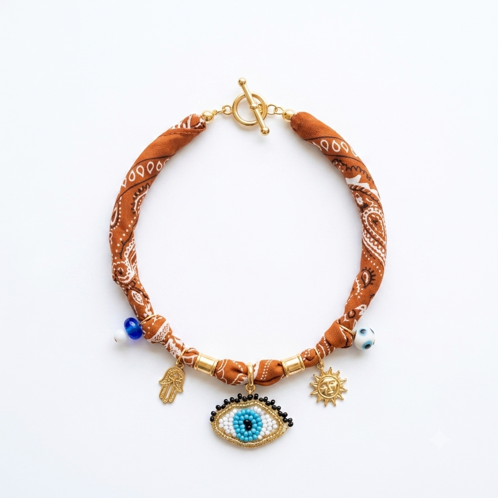 Collar Boho textil