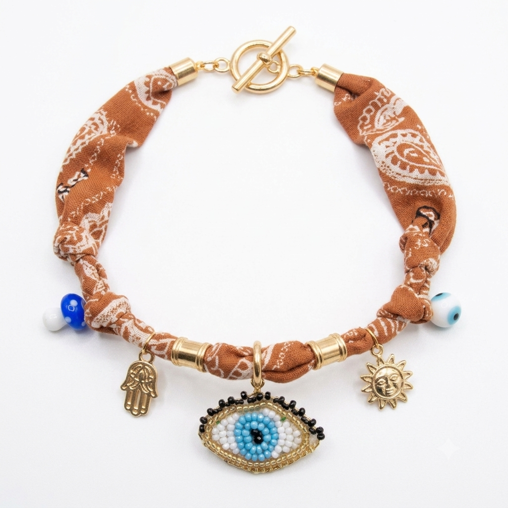 Collar Boho textil