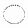 Pulsera Rodio Plateada con Circones Blancos de Polen wear